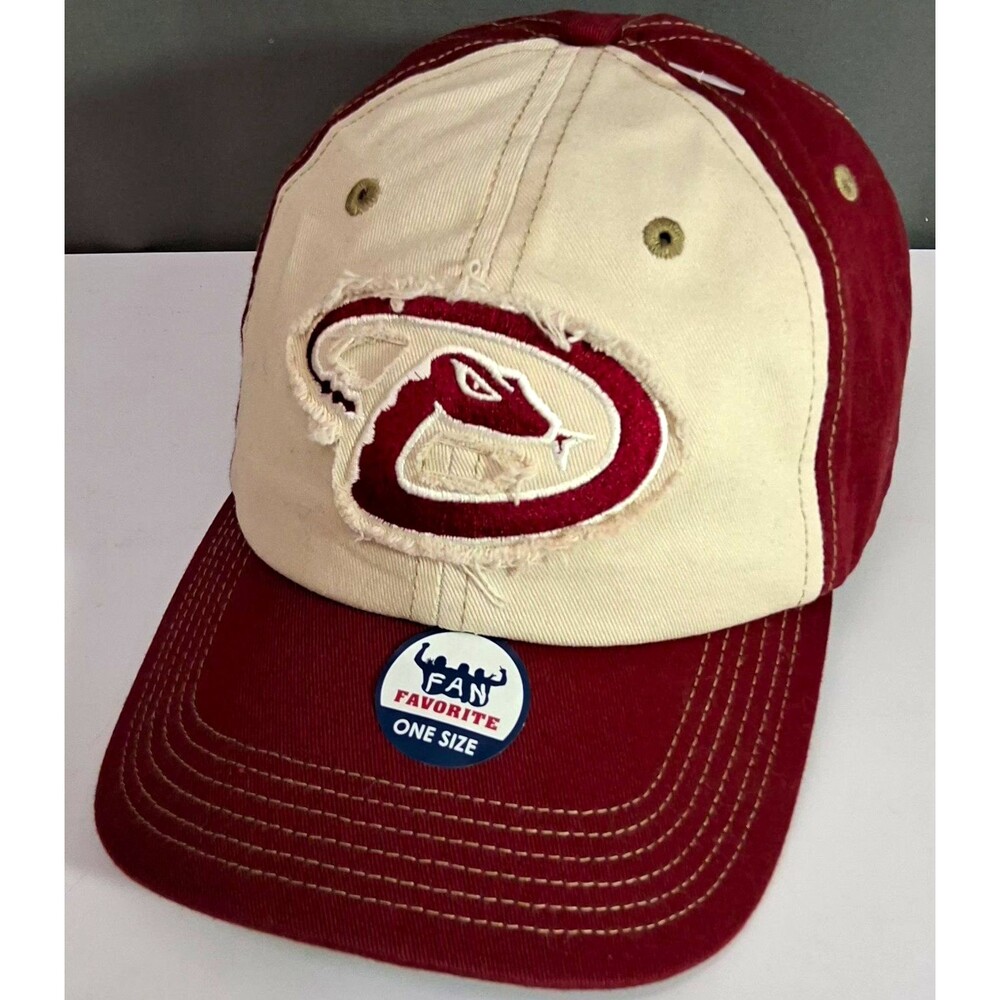 Fan Favorite Arizona Diamondbacks MLB Baseball Cap One Size Red/Beige NWT